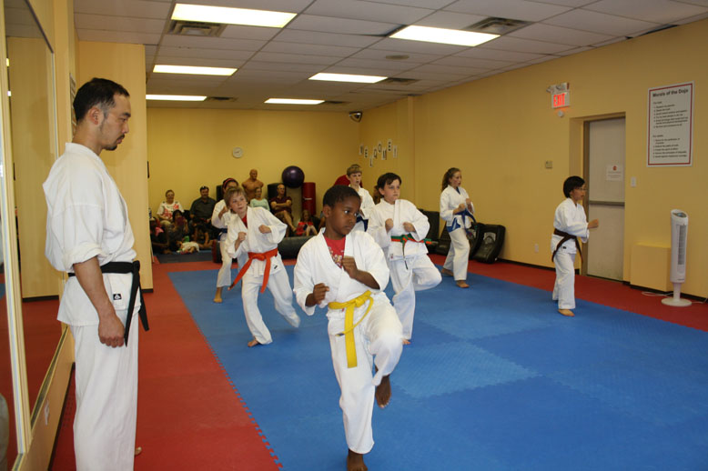 picture of kids training